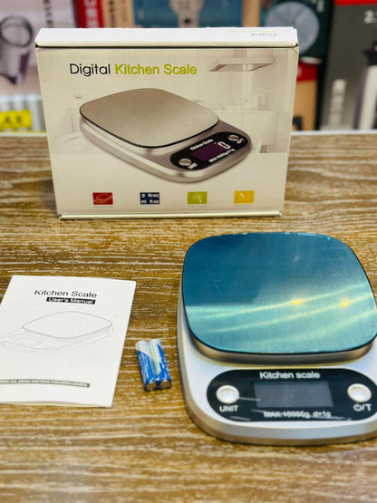Imported Digital Kitchen Scale – LED Precision, 1g–10kg