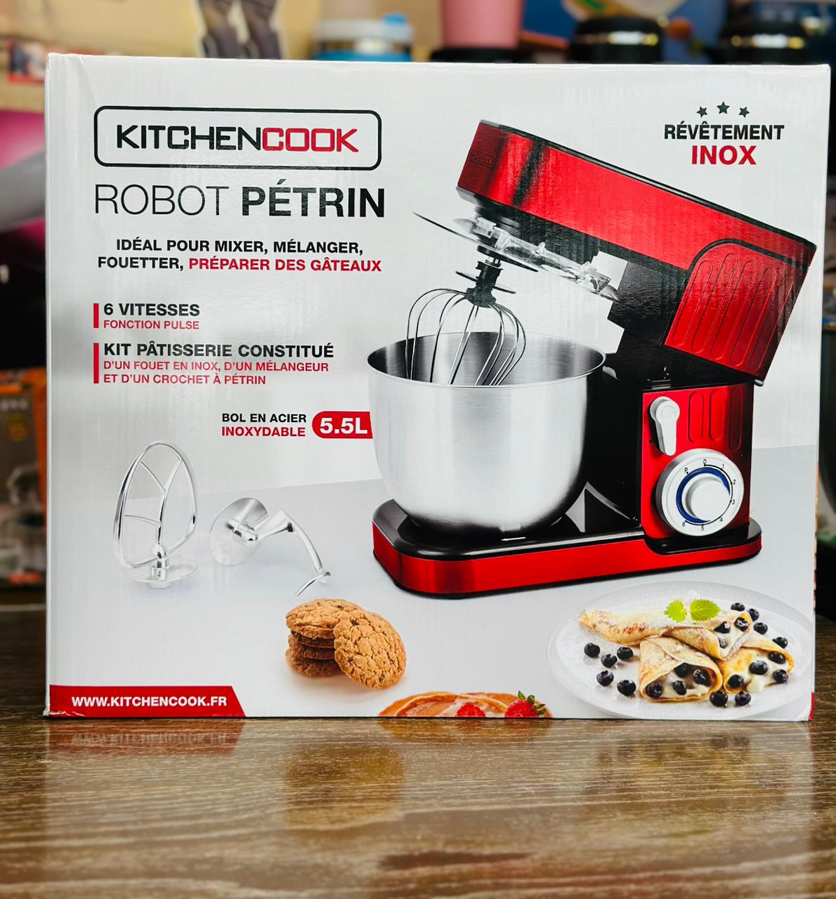 Imported KitchenCook Stand Mixer 5.5L – 1300W Powerful Mixer