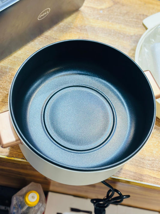 Lot Imported JIEXG 4L Electric Cooking Pot – 1200W Nonstick