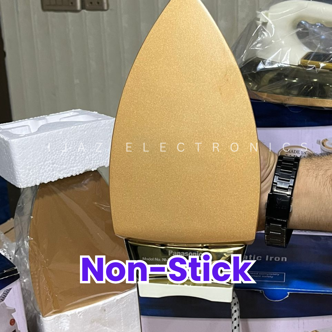 Panasonic 1000W Heavy Duty Steam Iron - Japanese Quality Non-Stick Soleplate