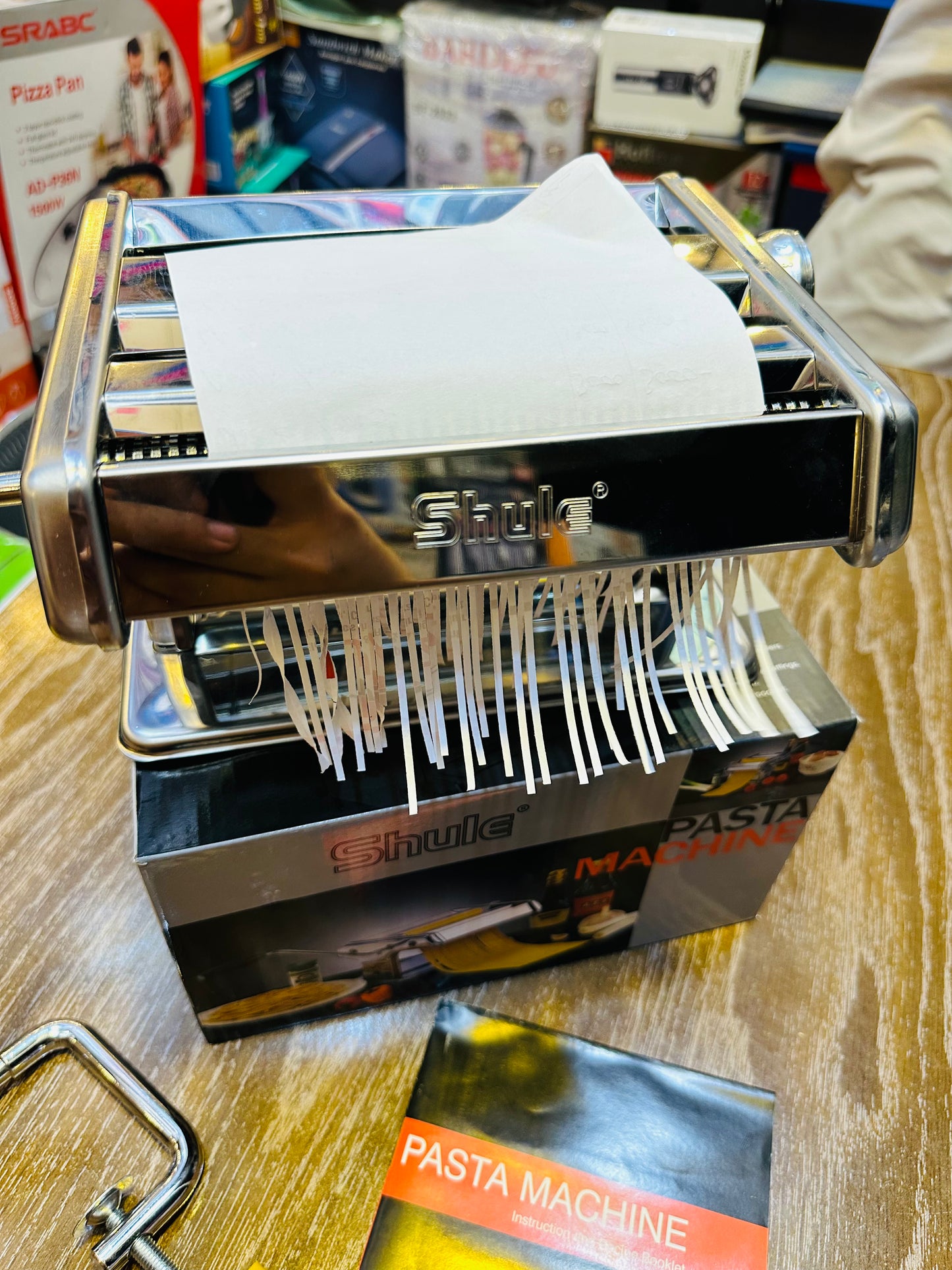 Shule Manual Pasta Maker, 9 Adjustable Thickness Settings