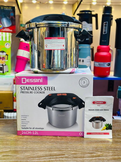 STAINLESS STEEL PRESSURE COOKER 12.L.   Italy 🇮🇹