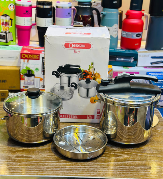 Stainless steel pressure cooker Italy 🇮🇹.  5.L 7.L
