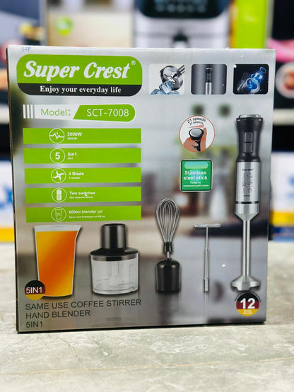 Super Crest 5-in-1 Hand Blender Set,