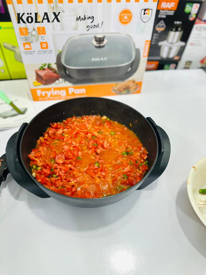 Kolax Electric Frying Pan — 5L | 1500W | 5 Temp Settings | Germany Brand