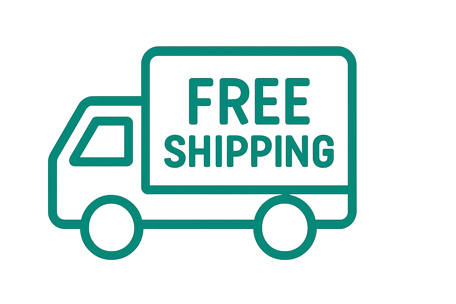 Create  free shipping icon transparent backgorund