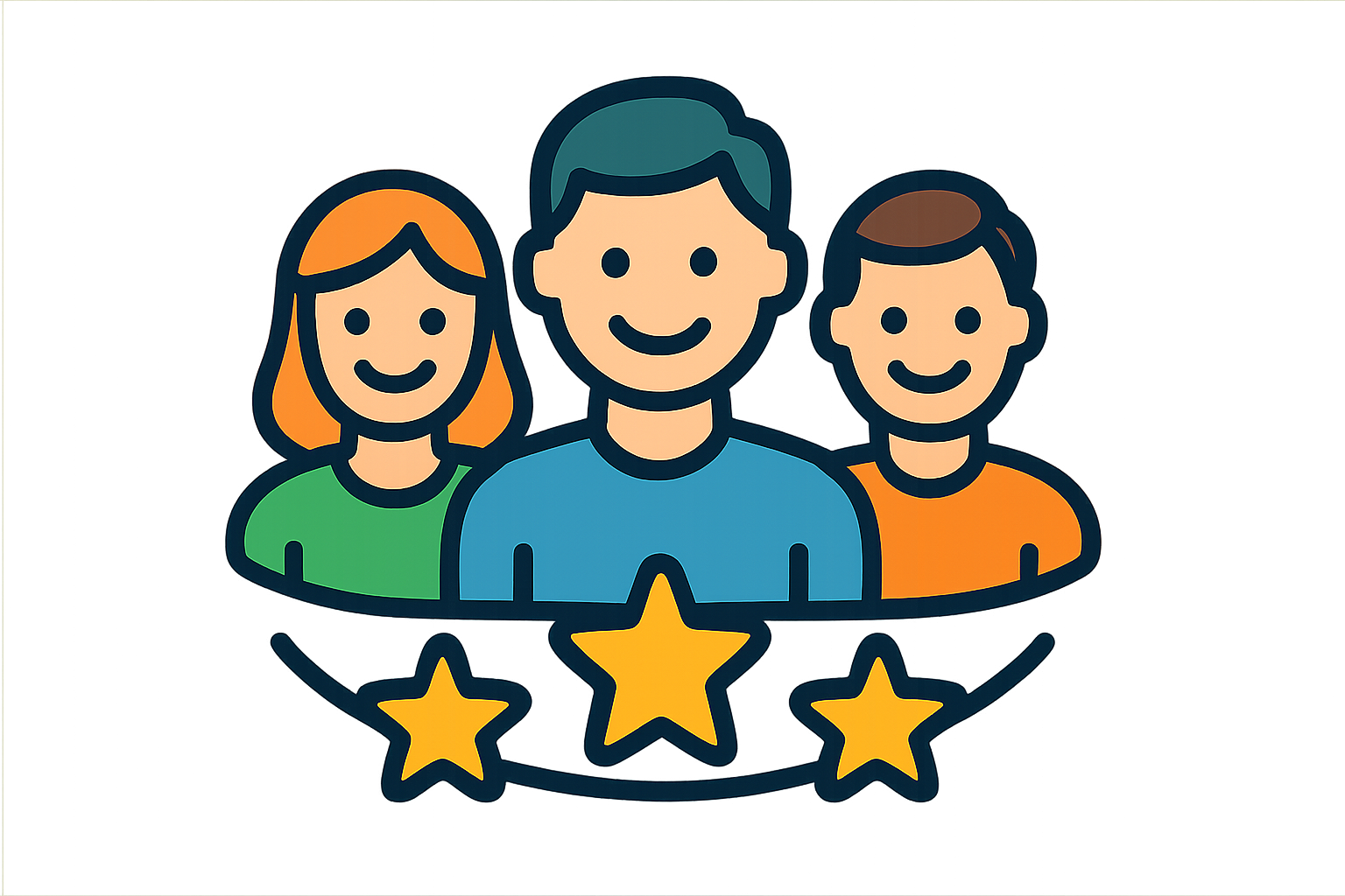 Happy Customers icon transpaernt background
